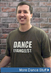 Clint models 'Dance Evangelist' Tee